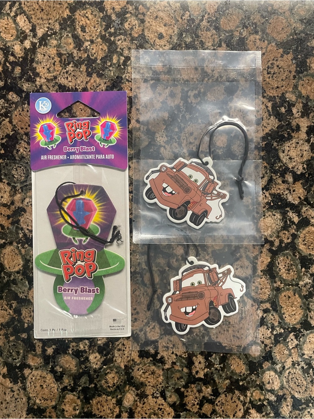 Disney Brown Tow Mater Car Air Freshener - Brown & White
